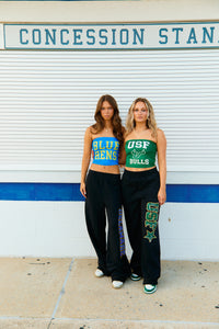 USF Bandana Flare Black Sweatpants