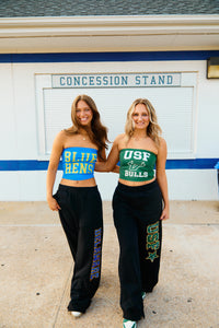 USF Bandana Flare Black Sweatpants