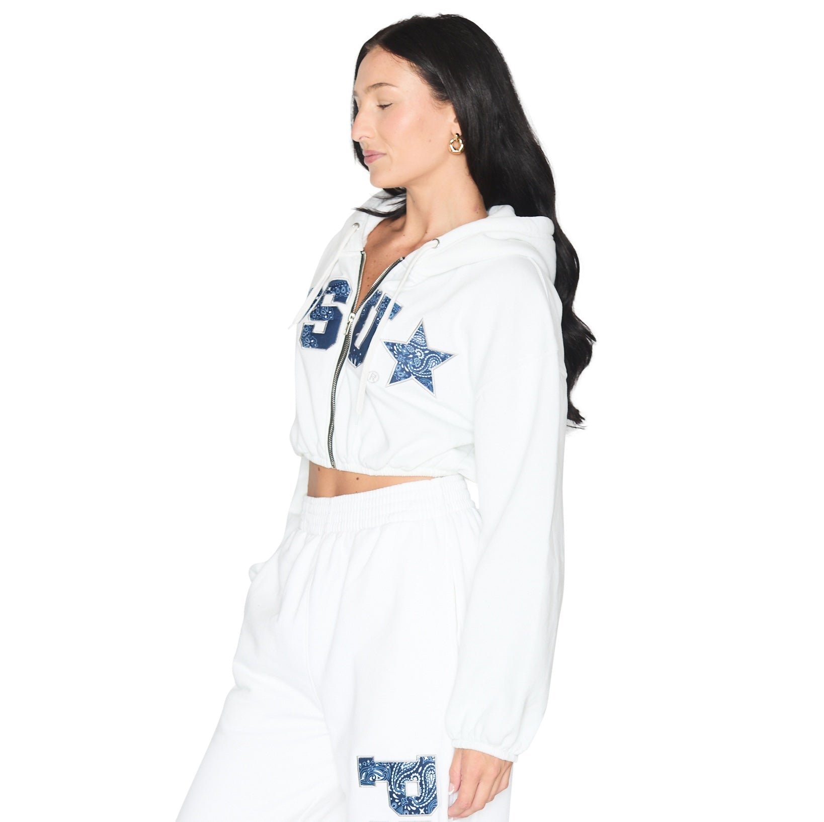 Penn State Cinched Zip Up Hoodie