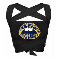 University of Michigan Black Way Bandeau Top