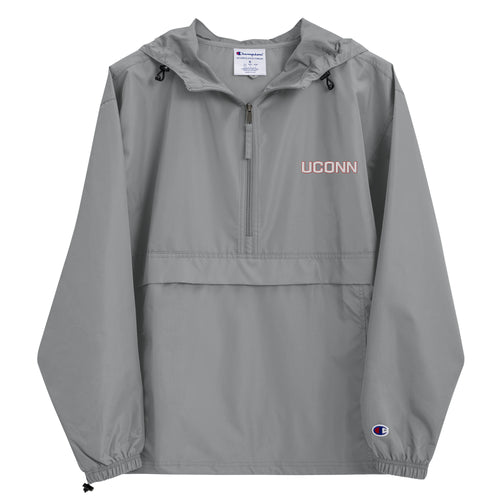 UConn Embroidered Windbreaker Jacket