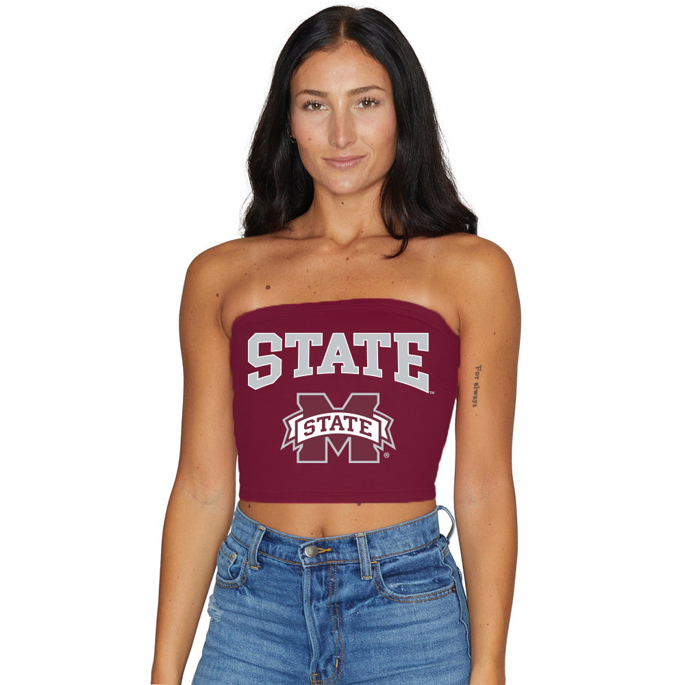 Mississippi State Maroon Tube Top