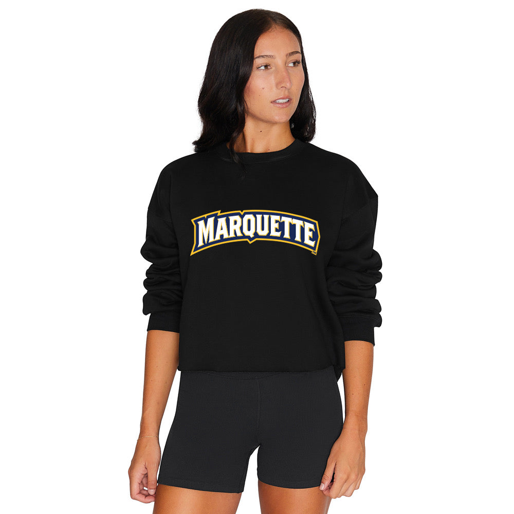 Marquette Black Crewneck