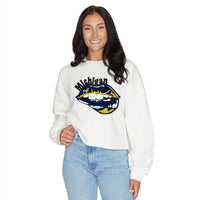 University of Michigan Lips Crewneck