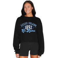 Rhode Island Rams 1892 Black Crewneck