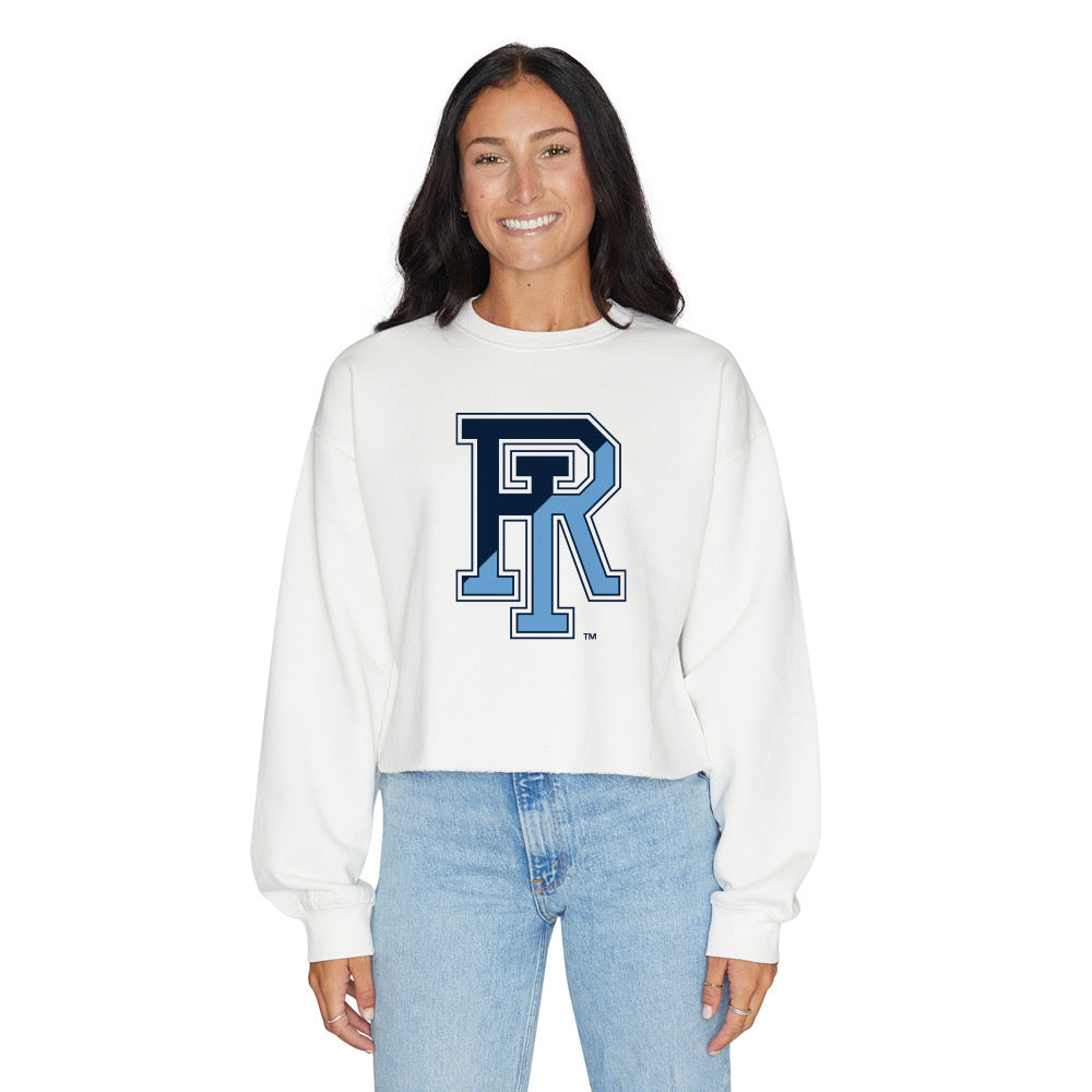 Rhode Island Rams Signature White Crewneck