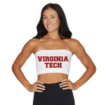 Virginia Tech White Bandeau Top