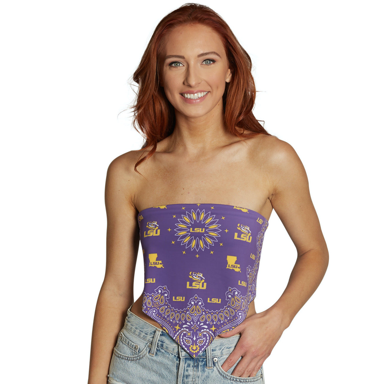LSU Bandana Top