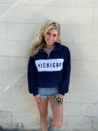 University of Michigan Teddy Quarter Zip
