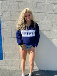 University of Michigan Teddy Quarter Zip