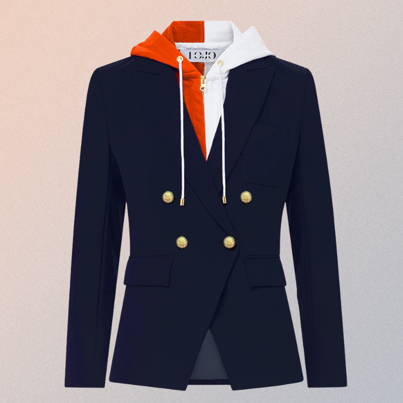 Navy & Orange