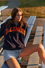 Illinois Fighting Illini Quarter Zip Sweatshirt