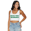 Shake Your Shamrocks Text Crop Tank Top