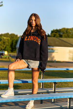 Illinois Fighting Illini Quarter Zip Sweatshirt