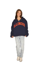 Illinois Fighting Illini Quarter Zip Sweatshirt