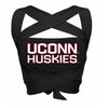 UConn Black Multi Way Bandeau Top
