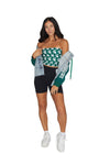 Michigan State Fleece Denim Jacket