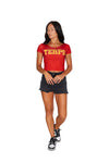 Maryland Terps Red Babydoll Tee