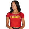 Maryland Terps Red Babydoll Tee
