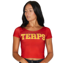 Maryland Terps Red Babydoll Tee