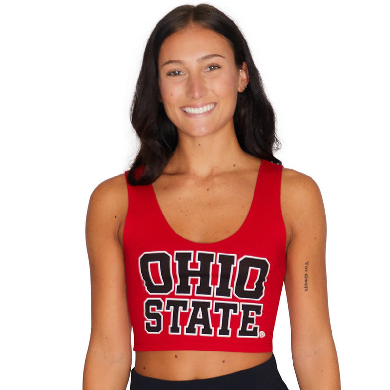 Ohio State OSU Buckeyes Red Crop Top