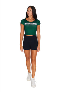 Michigan State Green Babydoll Tee