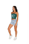 Michigan State Green Tube Top