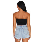 Coastal Carolina Black Bandeau Top