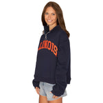 Illinois Fighting Illini Quarter Zip Sweatshirt