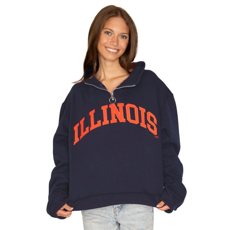 Illinois Fighting Illini Quarter Zip Sweatshirt