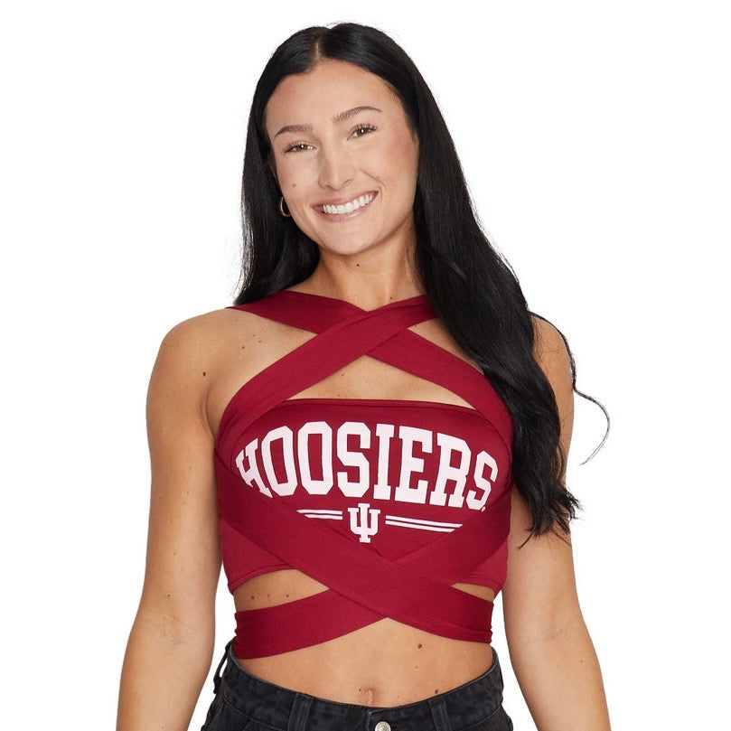 Indiana Hoosiers Crimson Multi Way Bandeau Top – lojobands