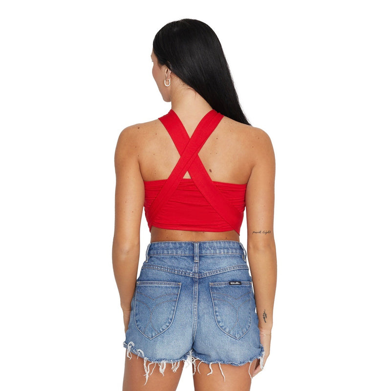 Rutgers Red Multi Way Bandeau Top