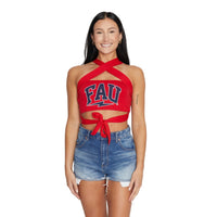 Florida Atlantic Owls Red Multi Way Bandeau Top