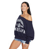 New Hampshire Wildcats Off the Shoulder Sweatshirt