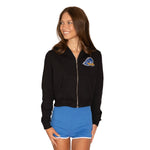 Delaware Blue Hens Waffle Knit Zip Up Hoodie