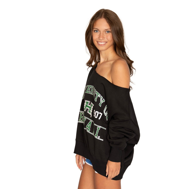 University of Hawaii Off the Shoulder Sweatshirt