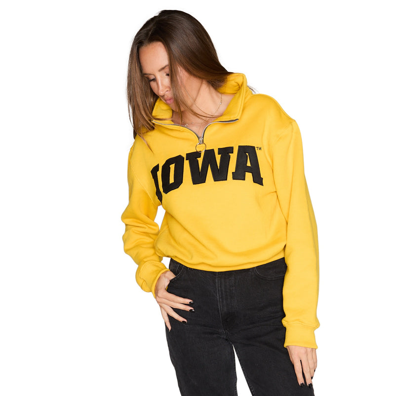 Iowa Hawkeyes Quarter Zip Sweatshirt