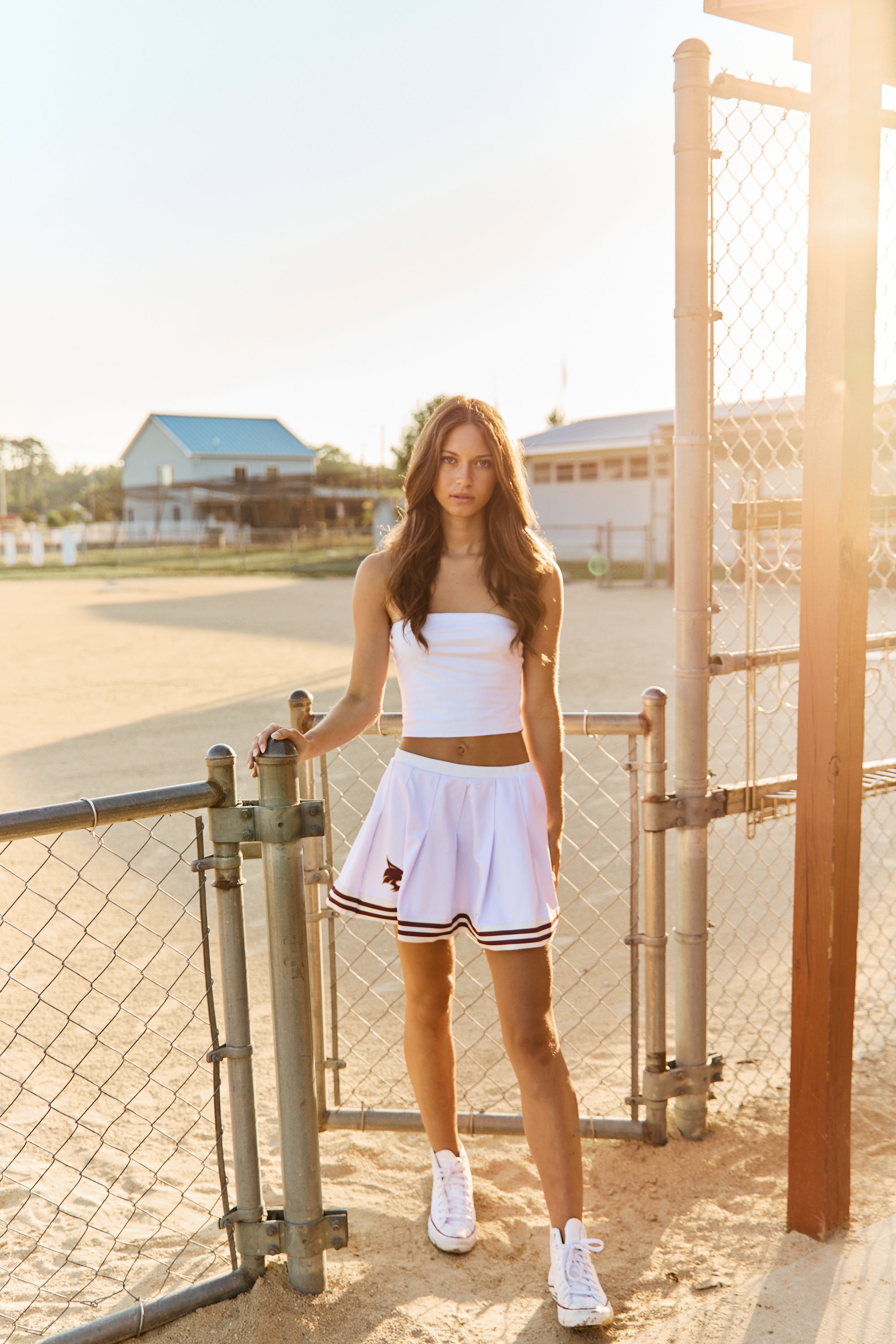 Texas State White Tailgate Skirt – lojobands