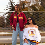 Arizona State ASU Satin Letterman Bomber Jacket