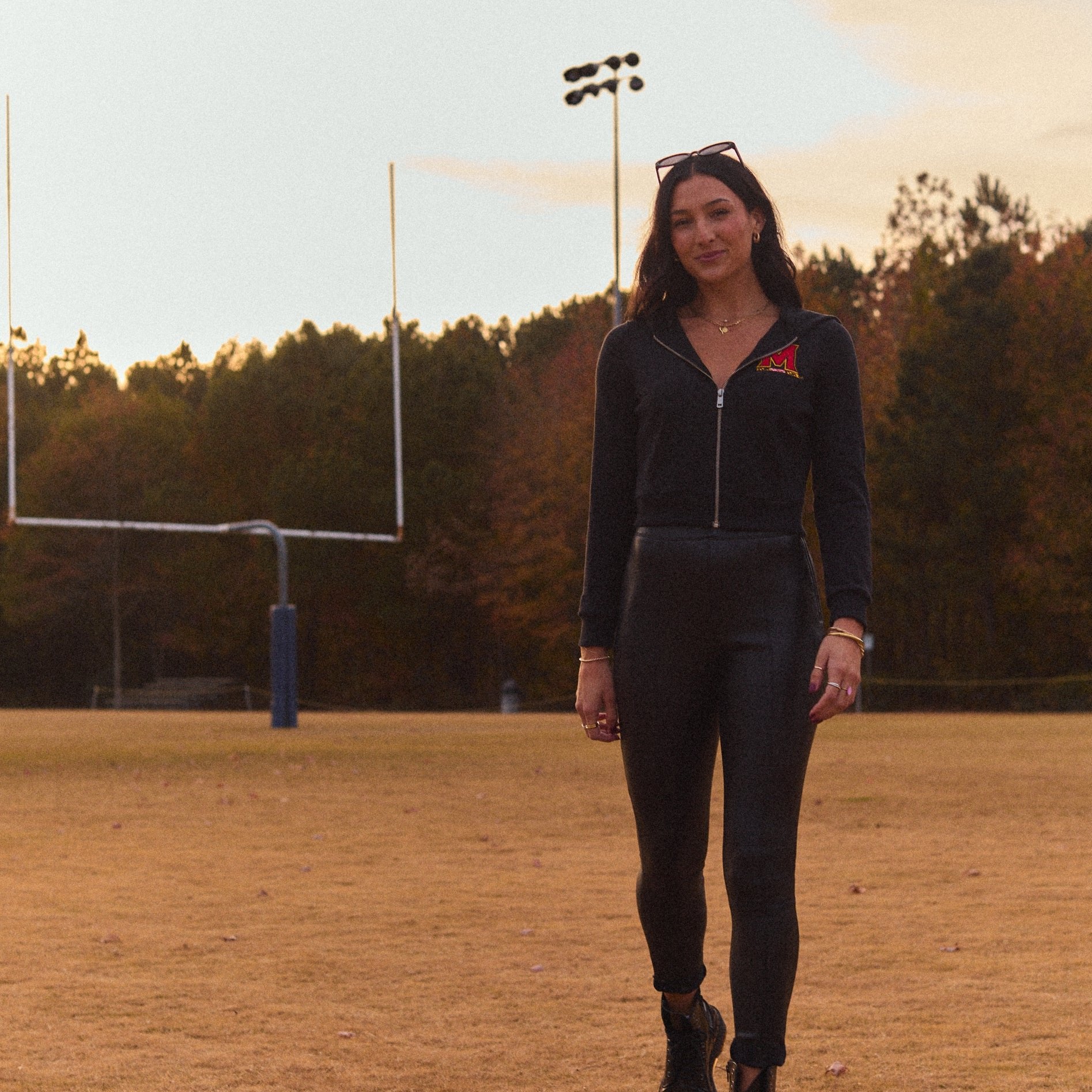 Maryland Terps Waffle Knit Zip Up Hoodie – lojobands