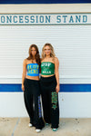USF Bandana Flare Black Sweatpants