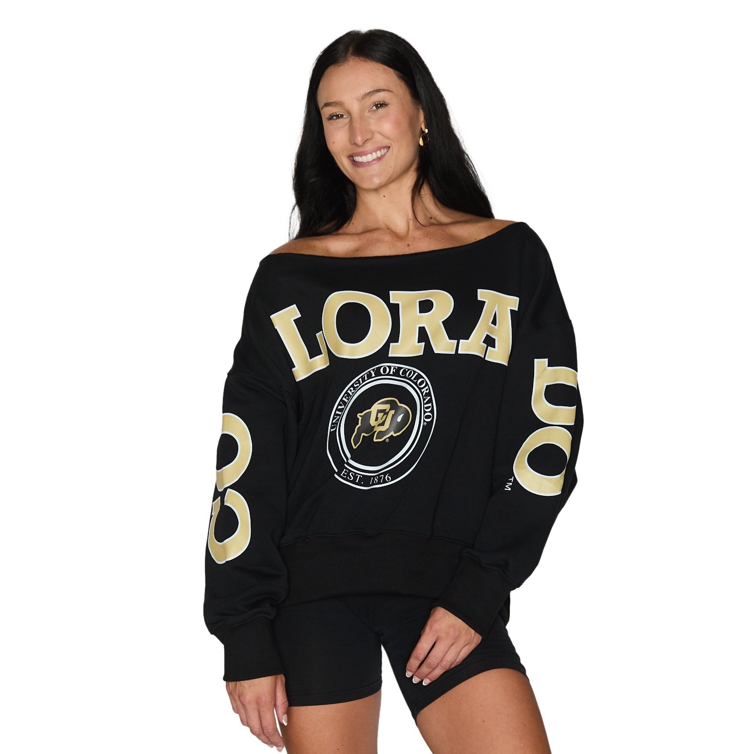 Colorado Boulder Off the Shoulder Sweatshirt – lojobands