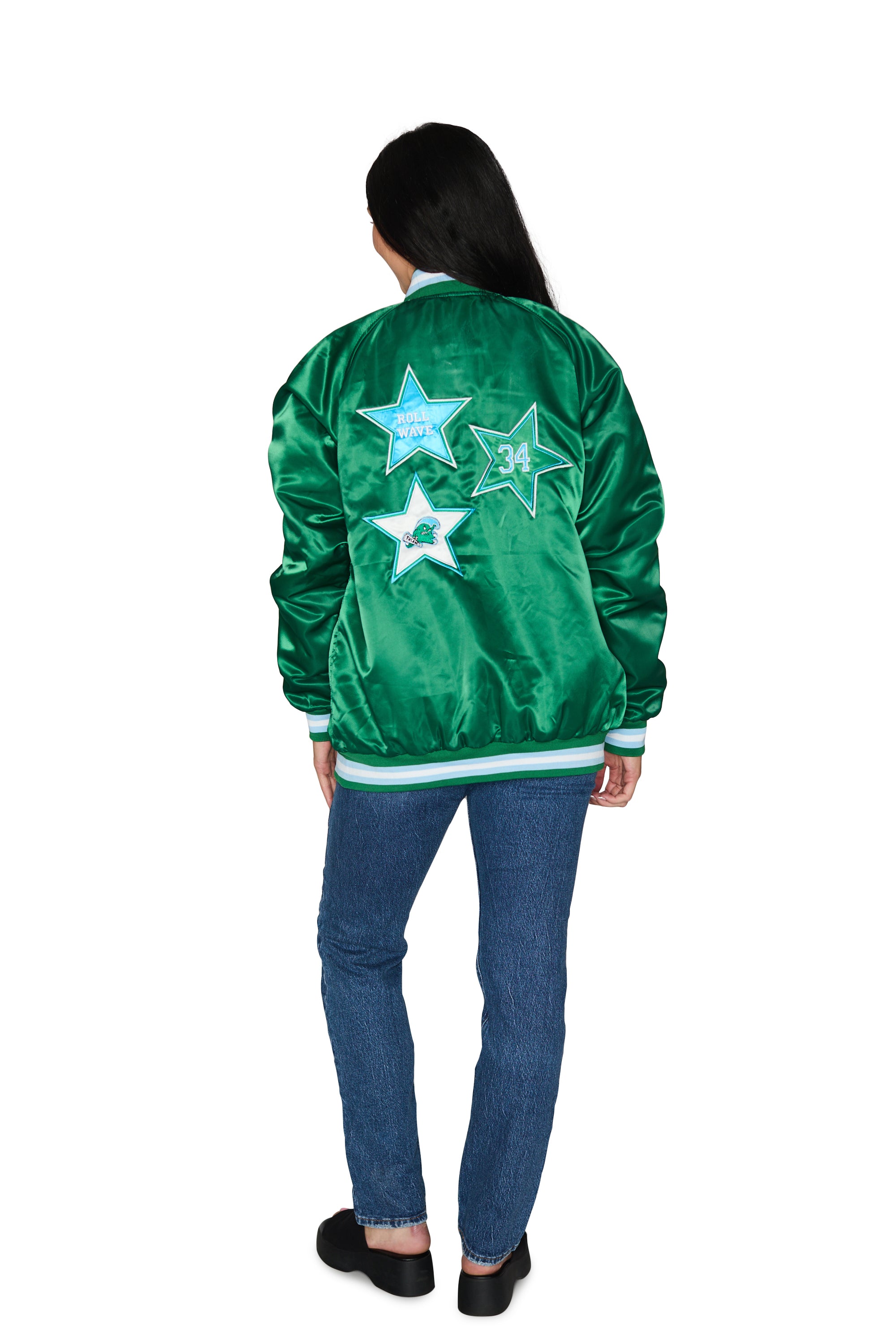 Tulane Satin Letterman Bomber Jacket – lojobands