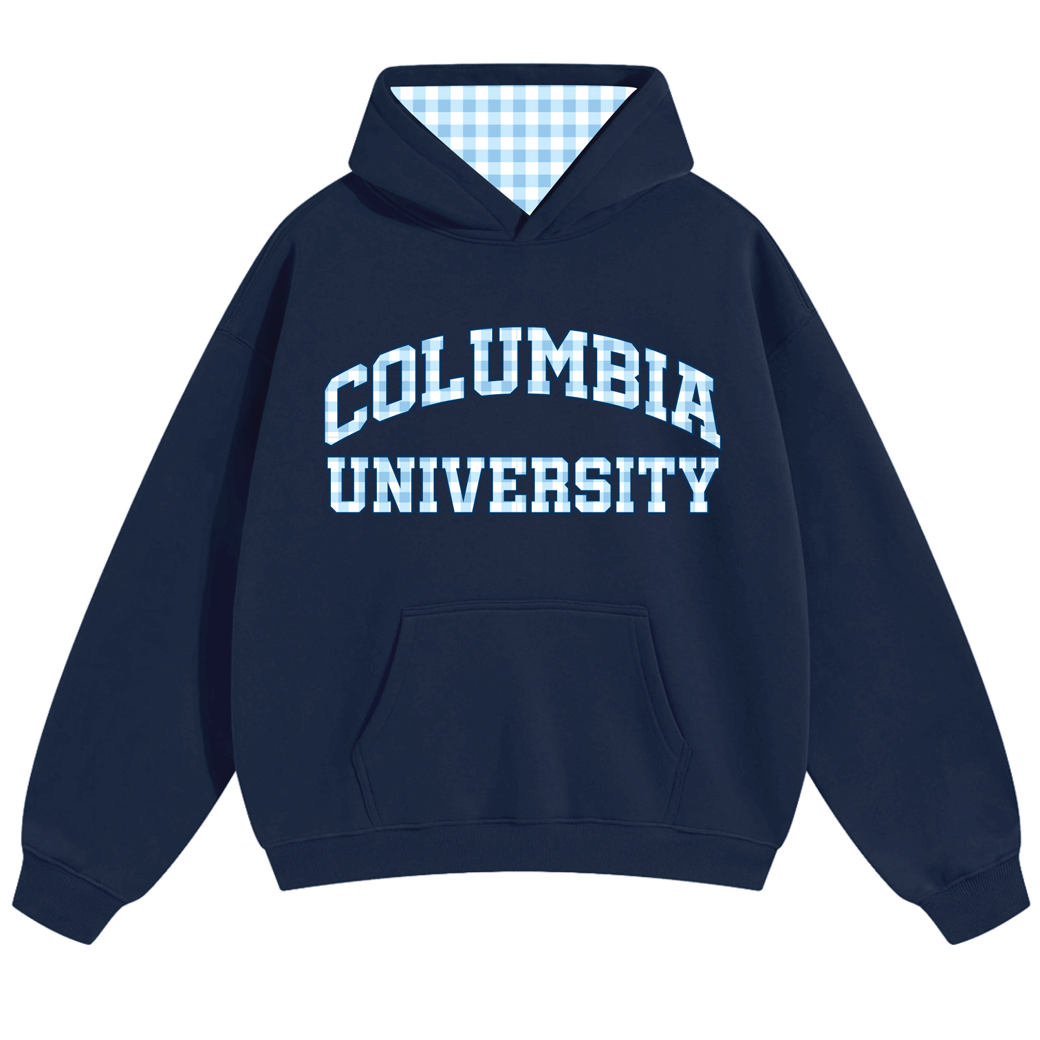 Columbia University Gingham Hoodie
