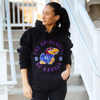 Kansas Jayhawks Oversized Chenille Hoodie