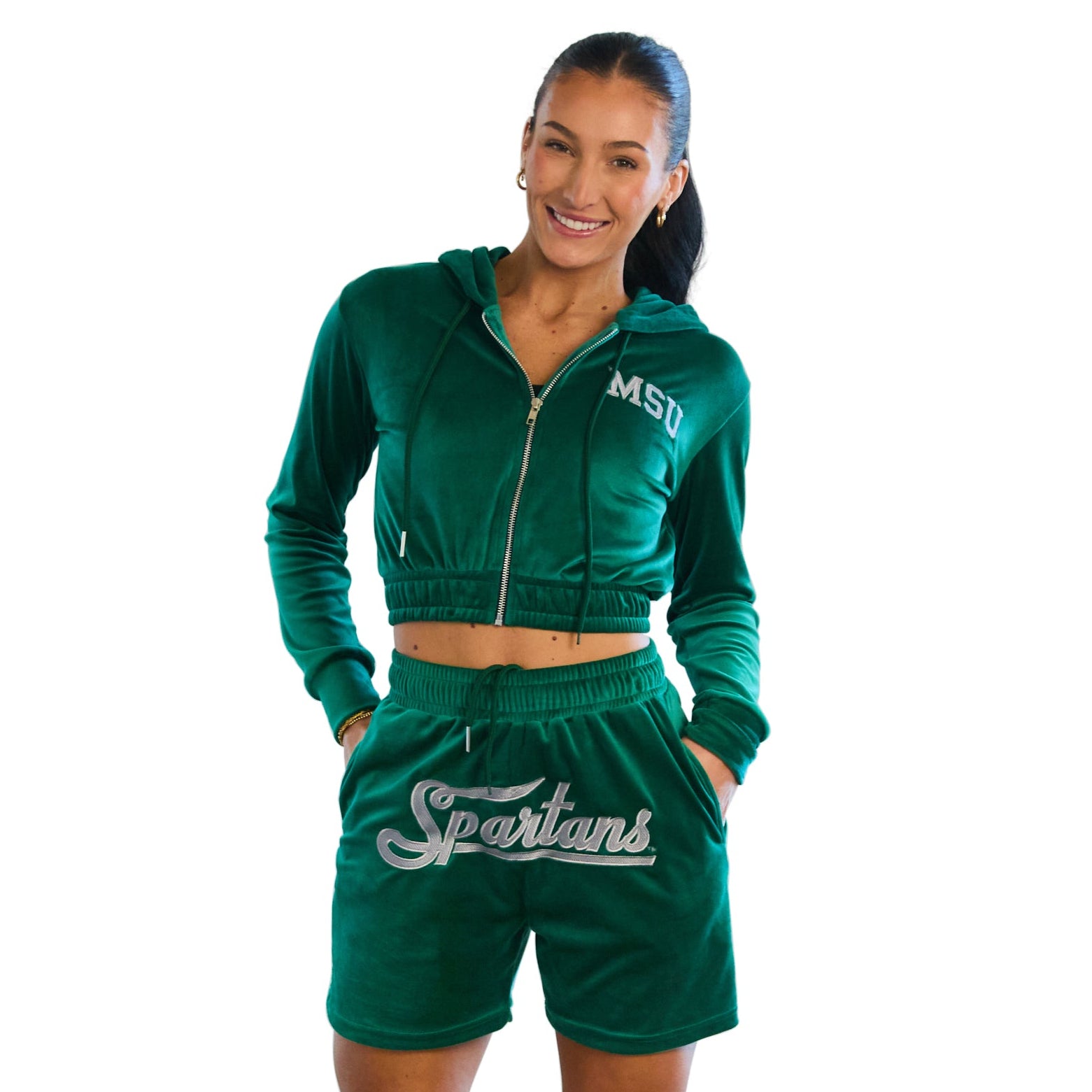 Michigan State Velour Track Set – lojobands