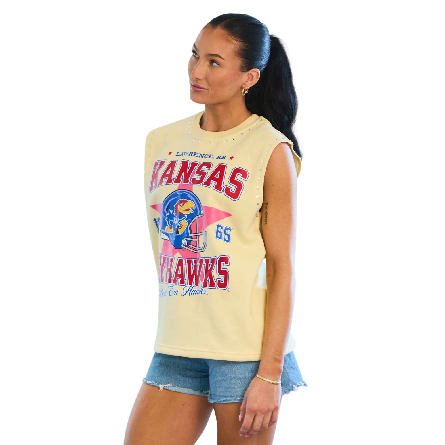 Kansas Jayhawks Rhinestone Tank