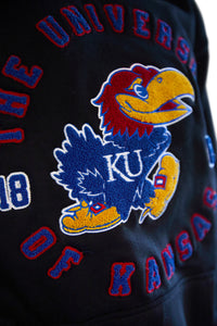 Kansas Jayhawks Oversized Chenille Hoodie