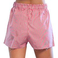 Kansas Jayhawks Gingham Shorts