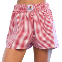 Kansas Jayhawks Gingham Shorts